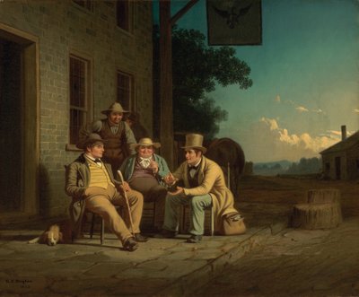 Wahlkampf um eine Stimme von George Caleb Bingham